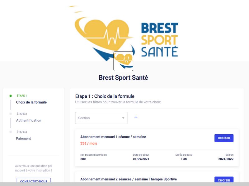 BBS inscription en ligne